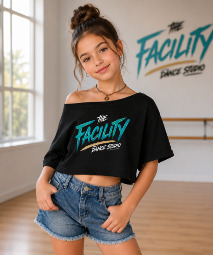 The Facility Off Shoulder Crop - Youth